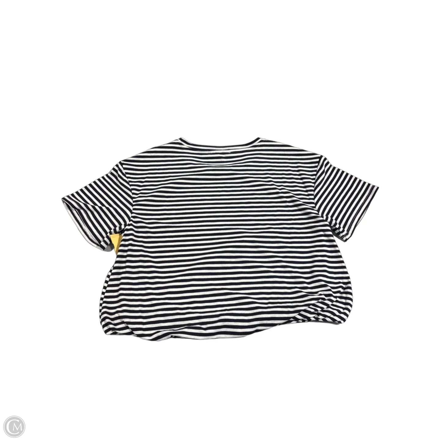 Top Short Sleeve By Cable And Gauge In Striped Pattern, Size: M