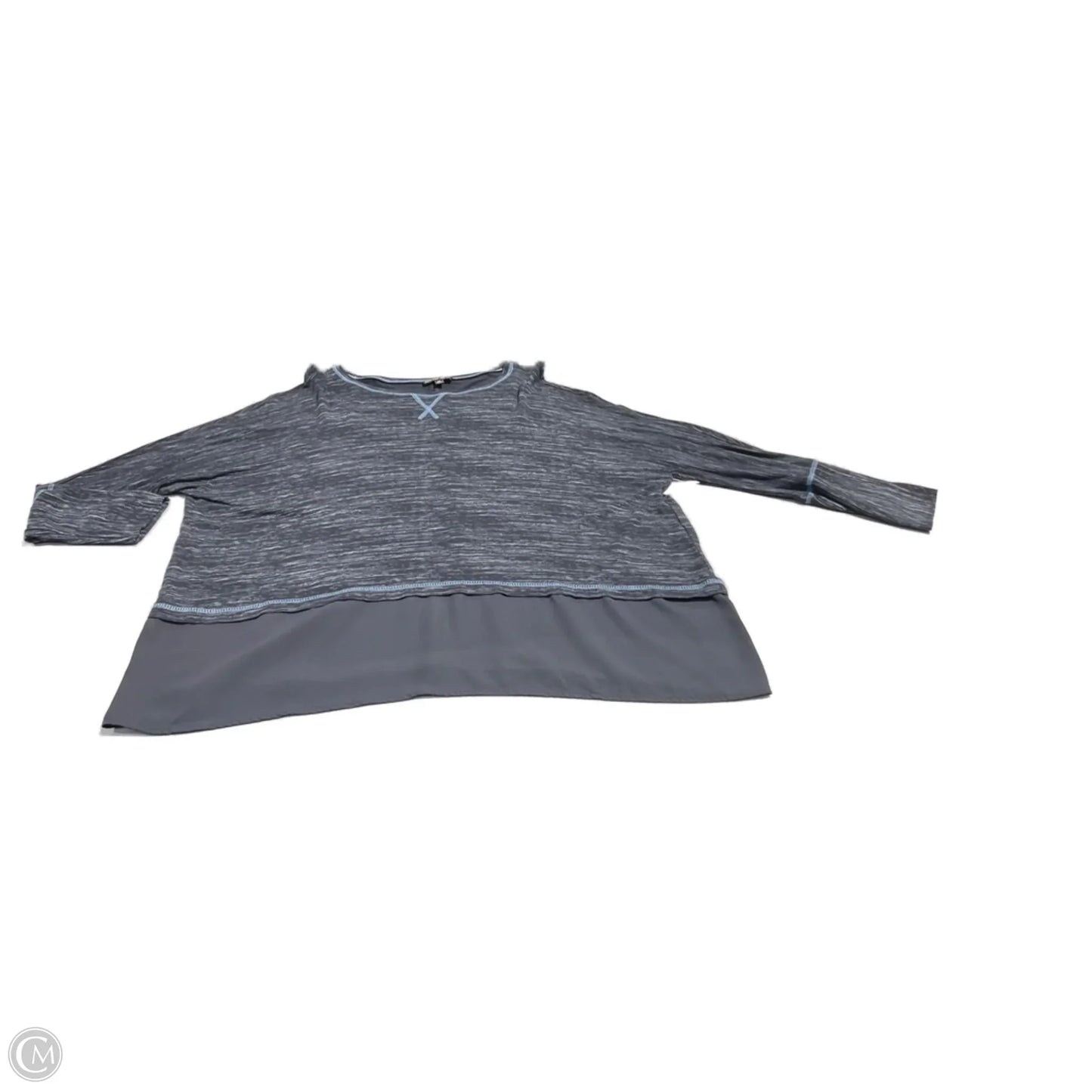 Top Long Sleeve By Diane Gilman In Navy, Size: M