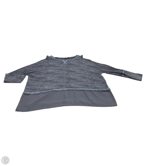 Top Long Sleeve By Diane Gilman In Navy, Size: M