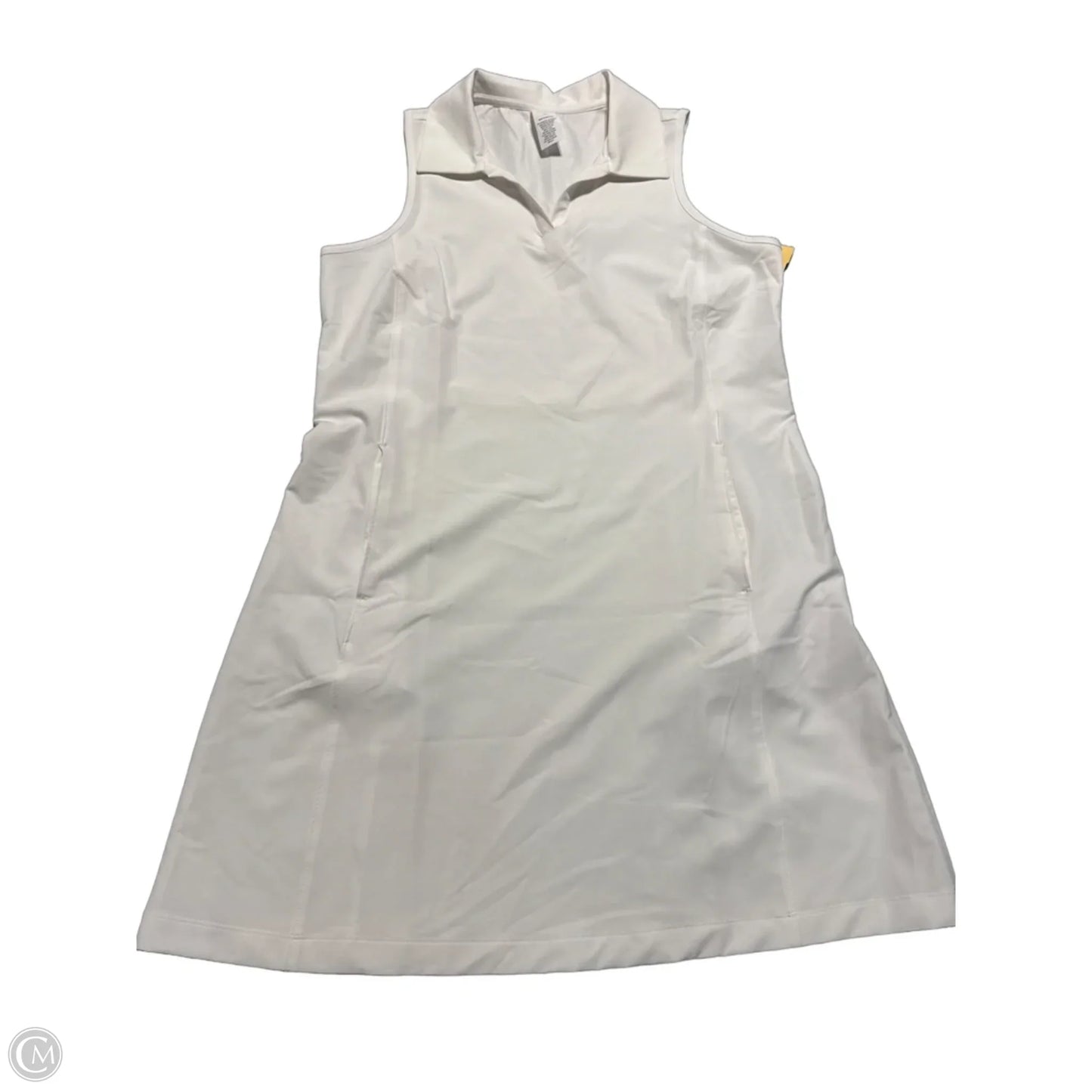 Dress Casual Midi By Tek Gear In White, Size: M