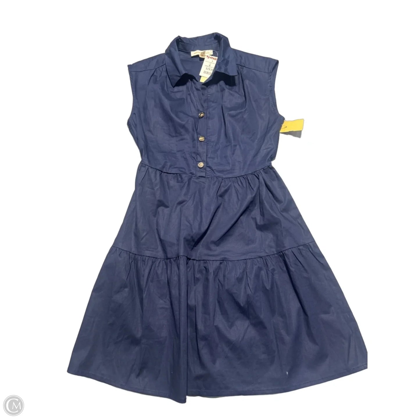 Dress Casual Midi By Monteau In Navy, Size: M