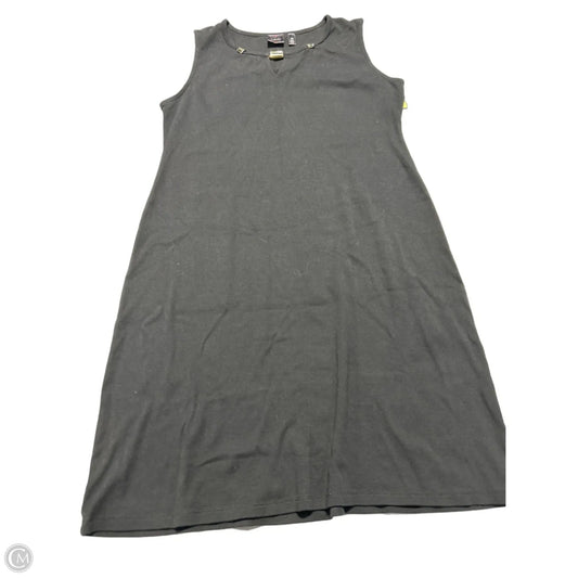 Dress Casual Midi By Rafaella In Black, Size: L
