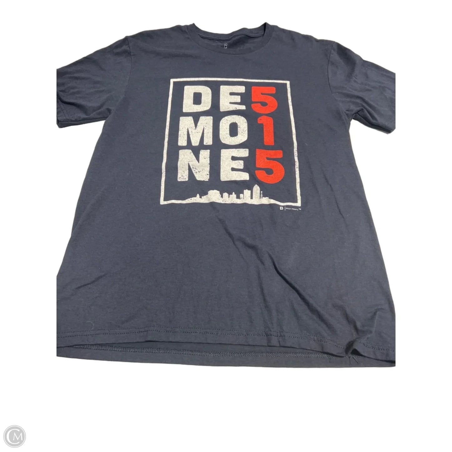 Top Short Sleeve By Cme In Navy, Size: S