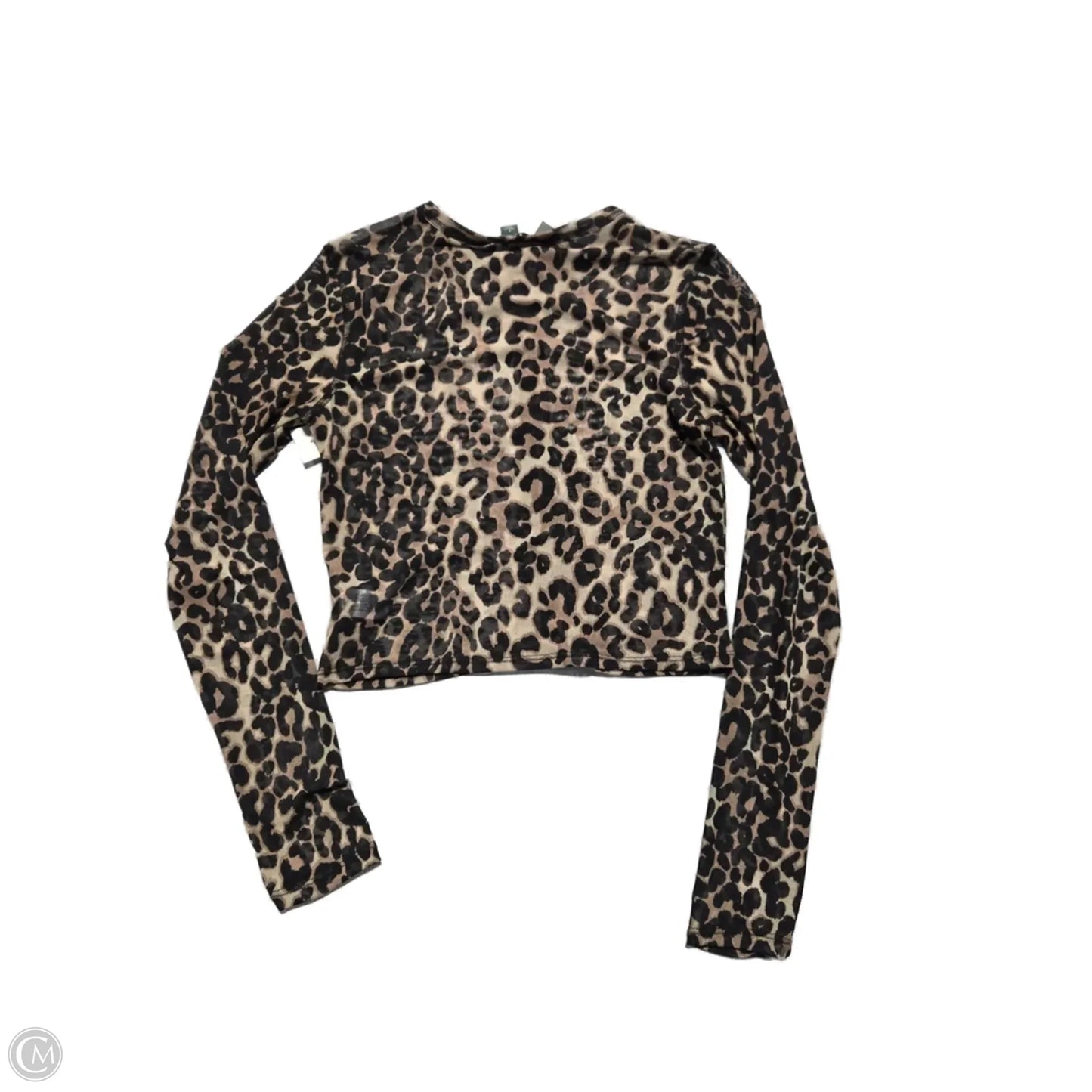 Top Long Sleeve By Wild Fable In Animal Print, Size: S