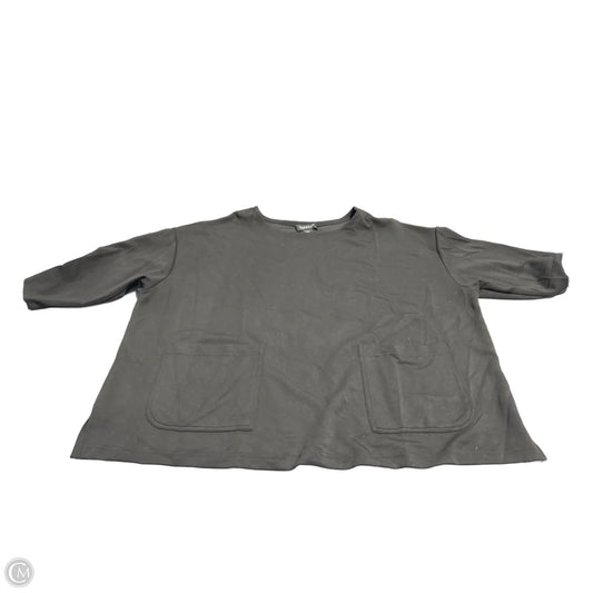 Top Short Sleeve By Jones And Co In Black, Size: 3x