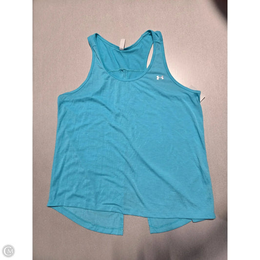 Athletic Tank Top By Under Armour In Teal, Size: Xl
