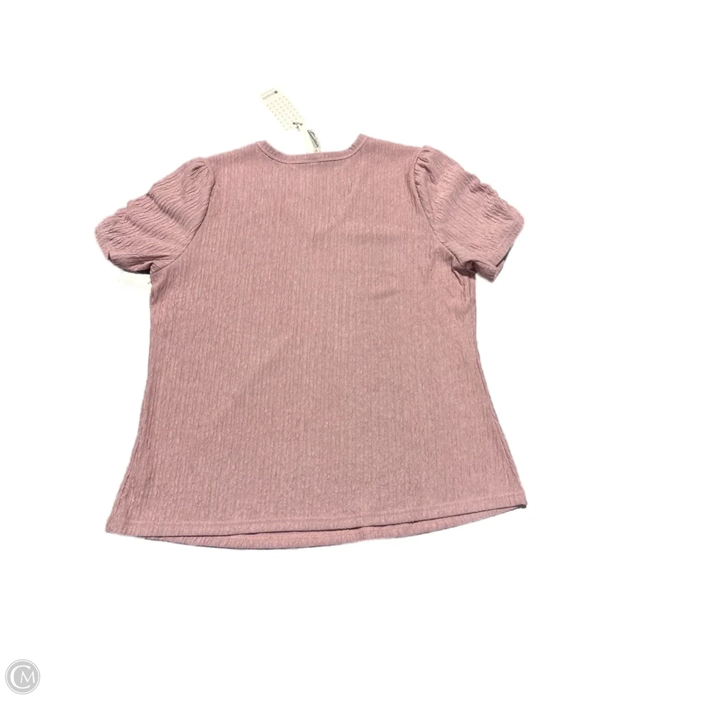 Top Short Sleeve By Cme In Pink, Size: 2x