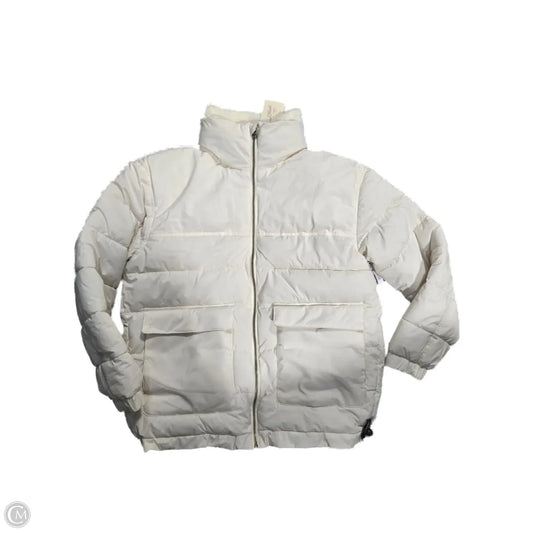Jacket Puffer & Quilted By Universal Thread In Cream, Size: S