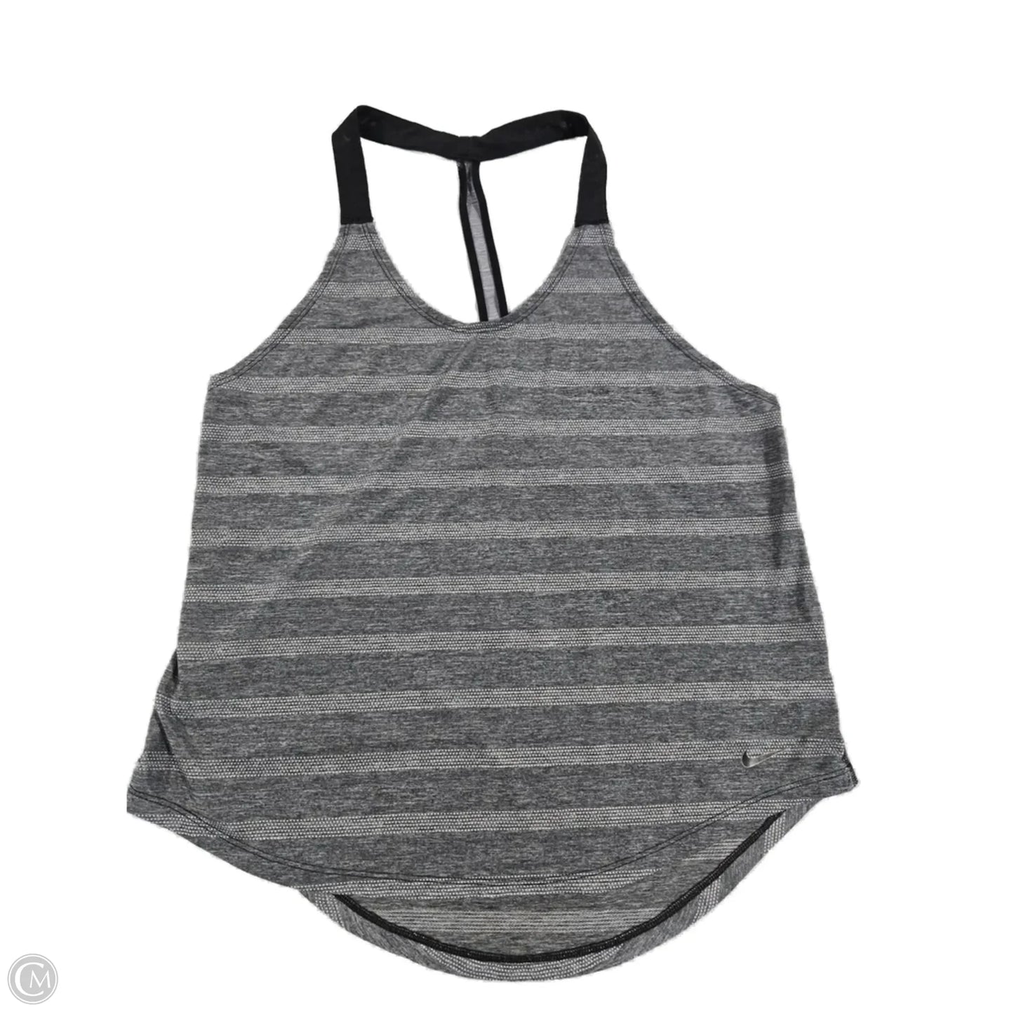 Athletic Tank Top By Nike In Grey, Size: M