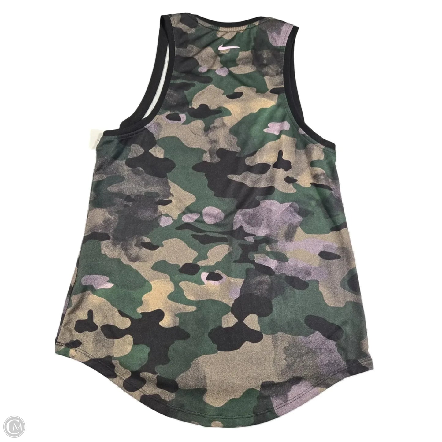Athletic Tank Top By Nike In Camouflage Print, Size: S