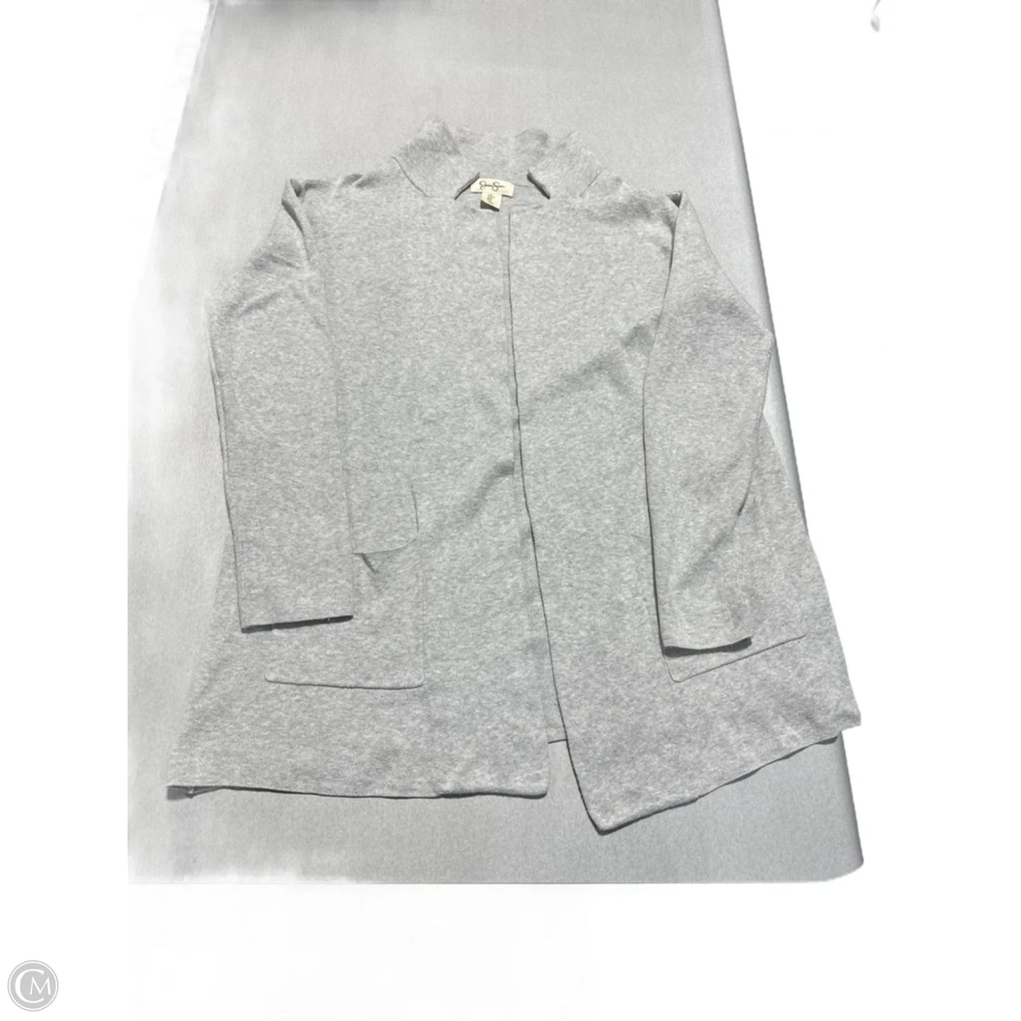 Sweater Cardigan By Jessica Simpson In Grey, Size: M
