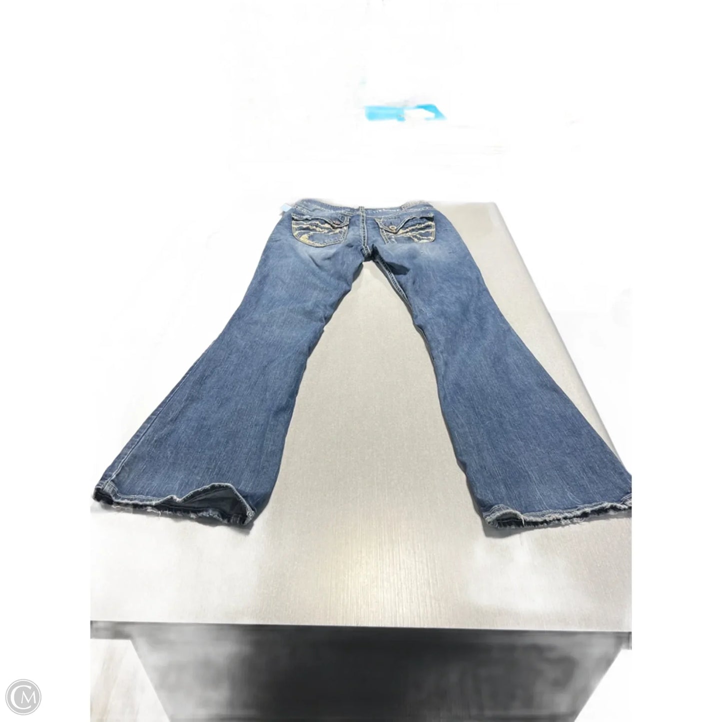 Jeans Flared By Silver In Blue Denim, Size: 8