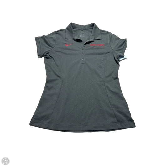 Top Short Sleeve By Nike Apparel In Grey, Size: S