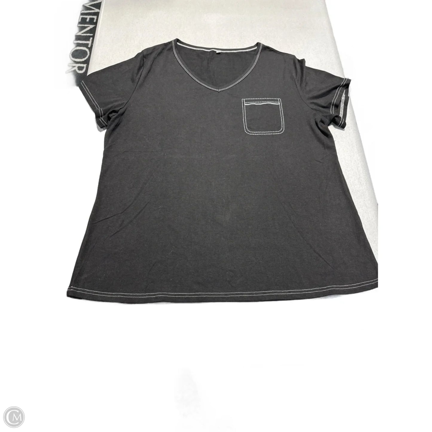 Top Short Sleeve By Cme In Black, Size: Xxl