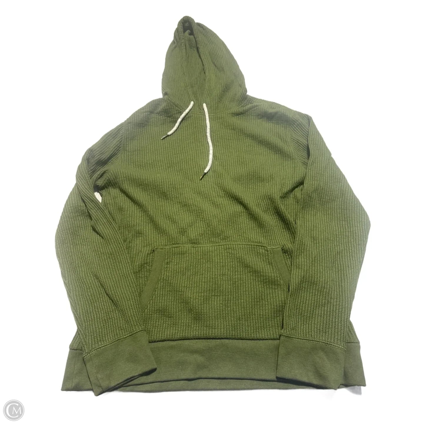 Sweatshirt Hoodie By Express In Green, Size: L
