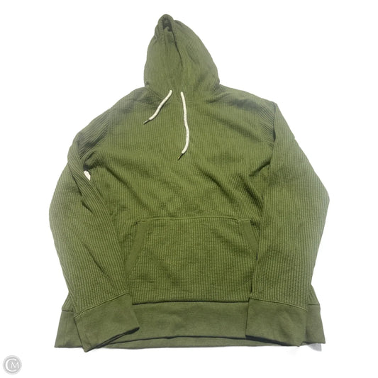Sweatshirt Hoodie By Express In Green, Size: L