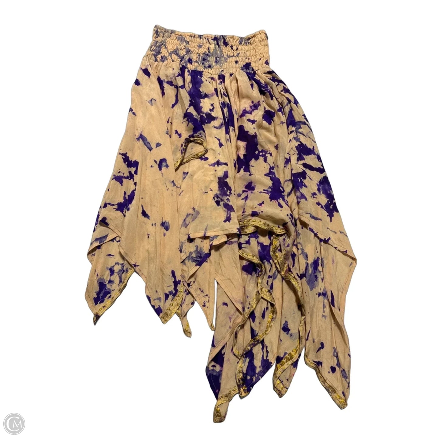 Skirt Midi By Cme In Tie Dye Print, Size: S