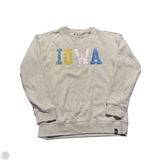 Sweatshirt Crewneck By Cmc In Beige, Size: S