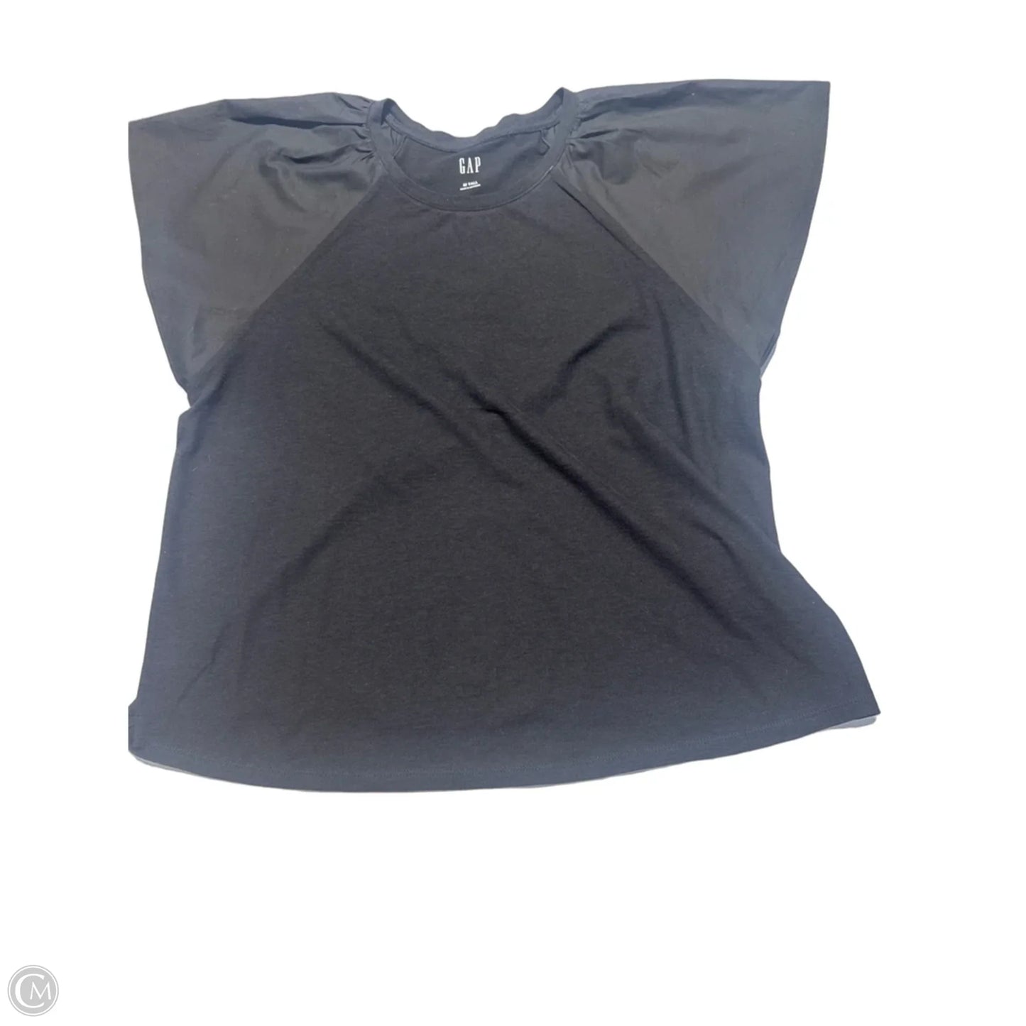 Top Short Sleeve By Gap In Black, Size: M