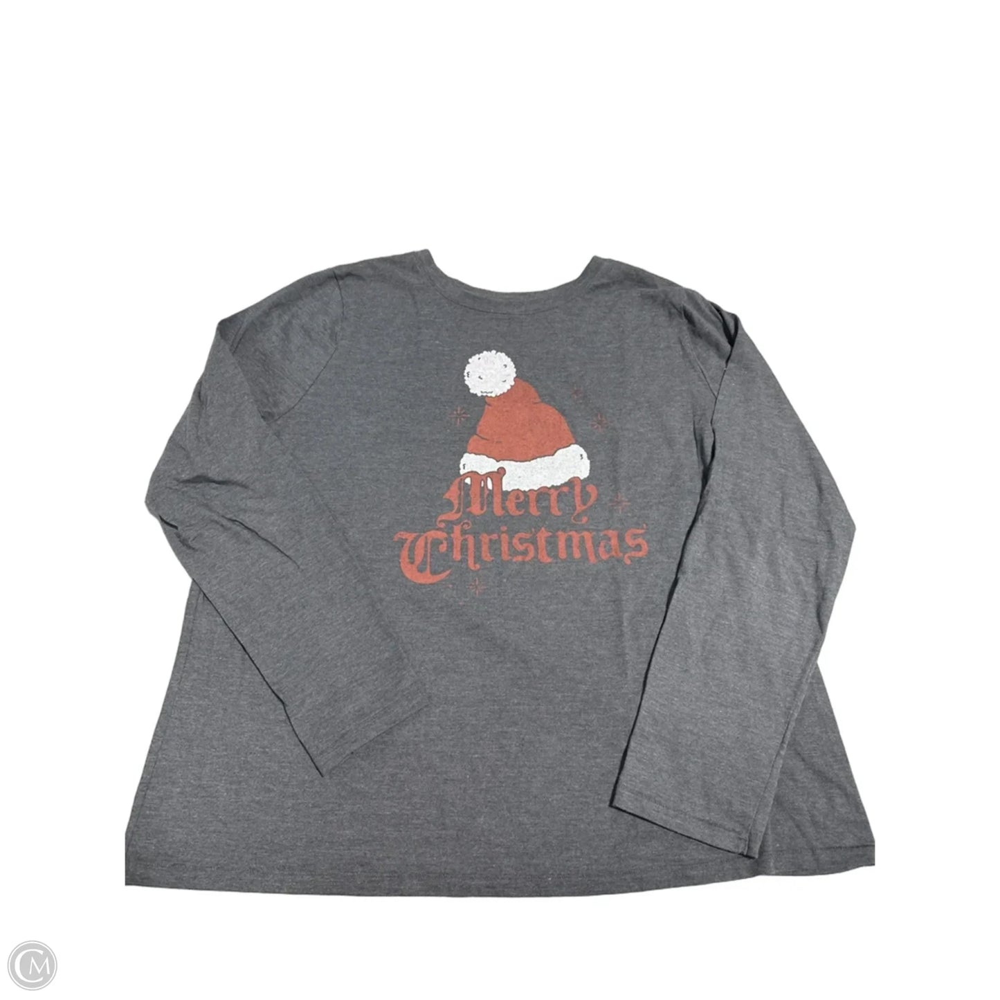 Top Long Sleeve By Sonoma In Grey, Size: Xxl