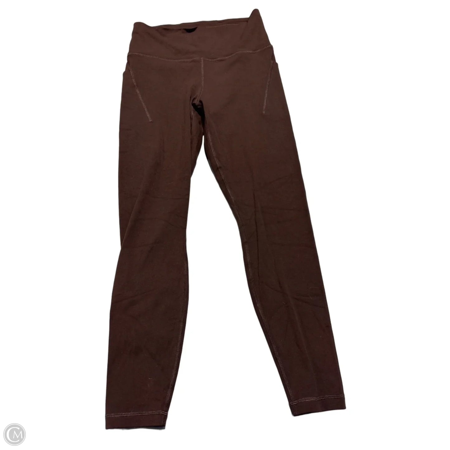 Athletic Leggings By Quince In Brown, Size: L