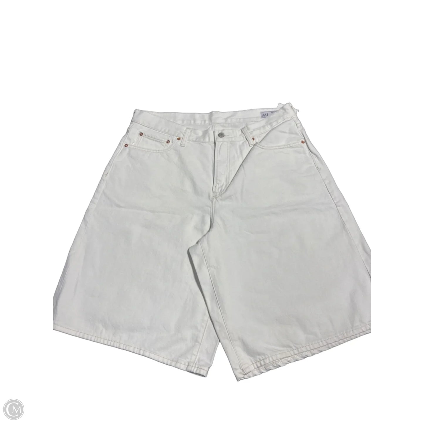 Shorts By Gap In White Denim, Size: 16l
