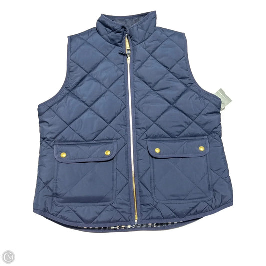 Vest Puffer & Quilted By J. Crew In Blue, Size: L