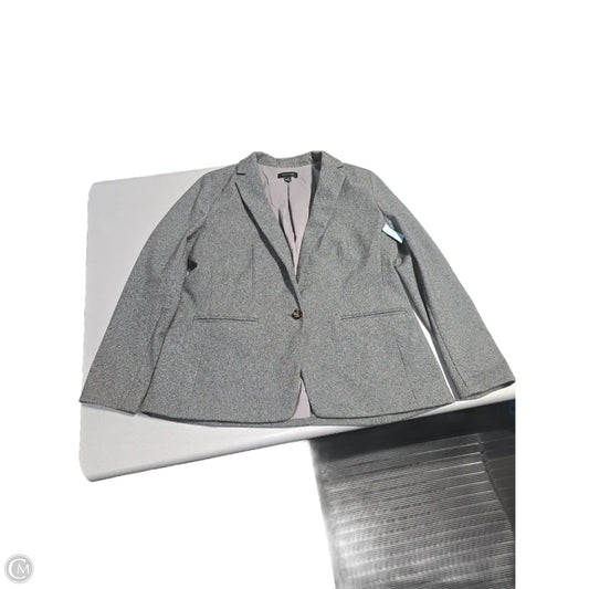 Blazer By Ann Taylor In Grey, Size: 16