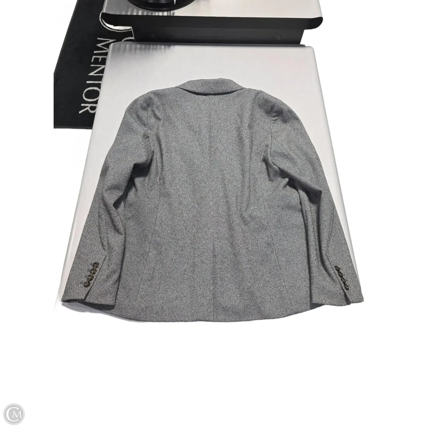 Blazer By Ann Taylor In Grey, Size: 16