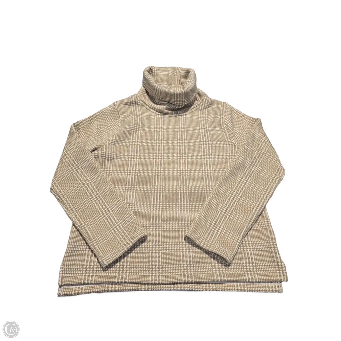 Sweater By J. Crew In Brown & Cream, Size: Xl