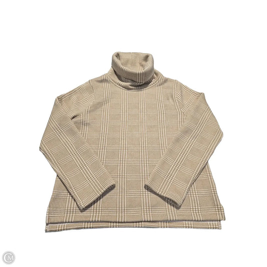 Sweater By J. Crew In Brown & Cream, Size: Xl