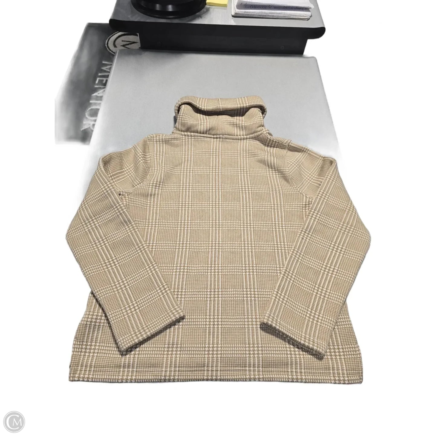 Sweater By J. Crew In Brown & Cream, Size: Xl