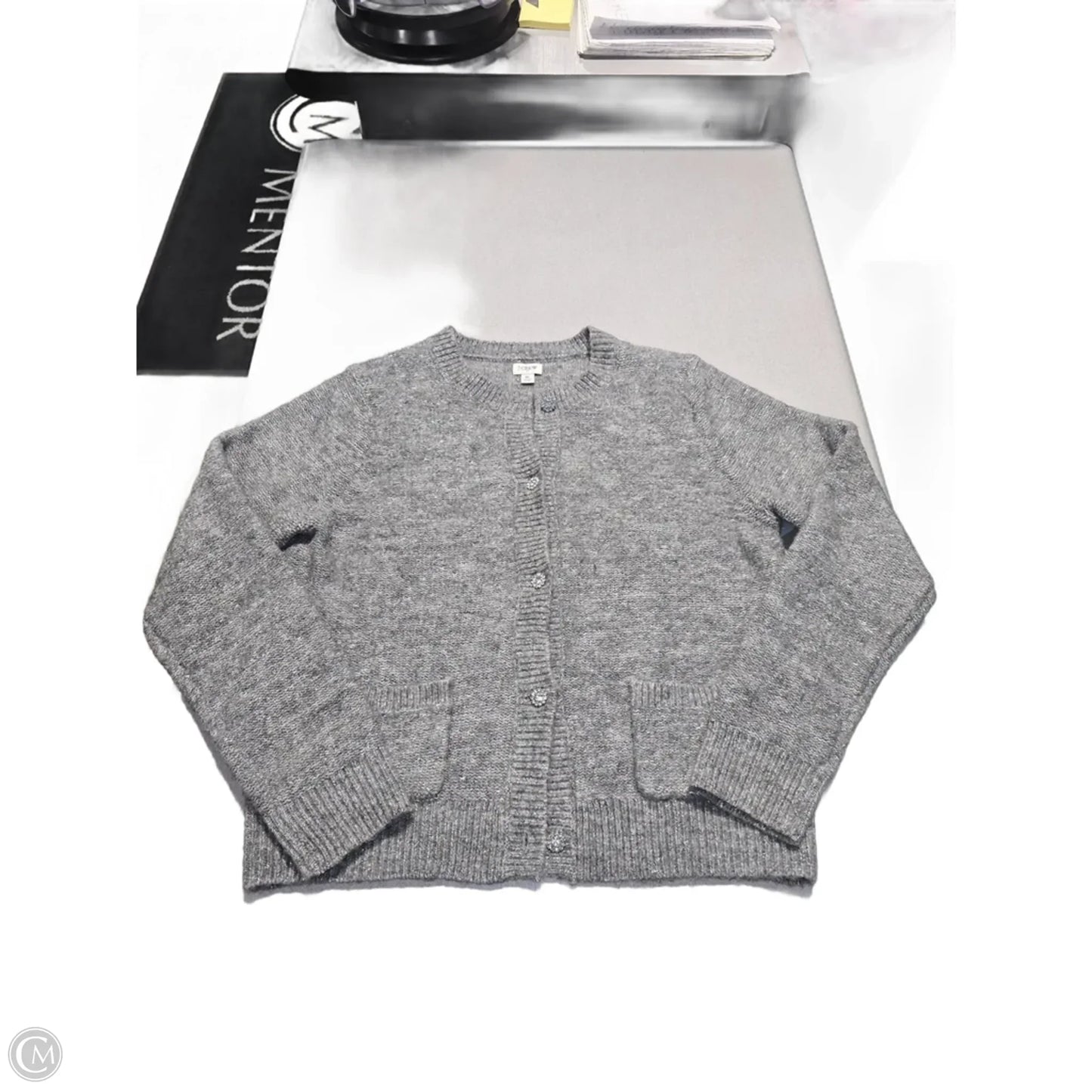 Top Long Sleeve By Ann Taylor In Cream, Size: L