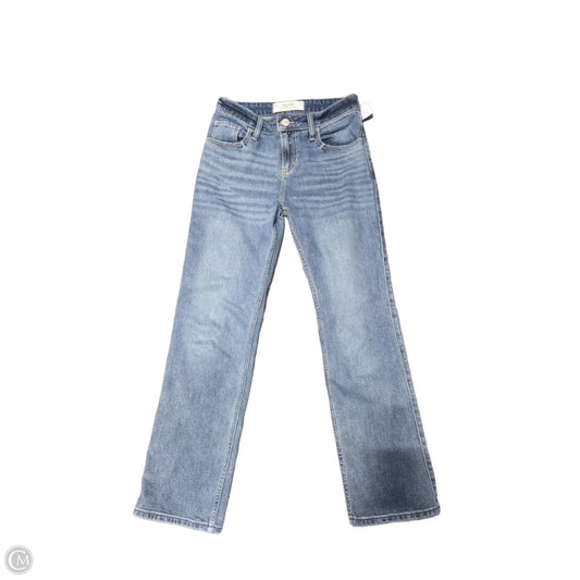 Jeans Straight By Hollister In Blue Denim, Size: 0