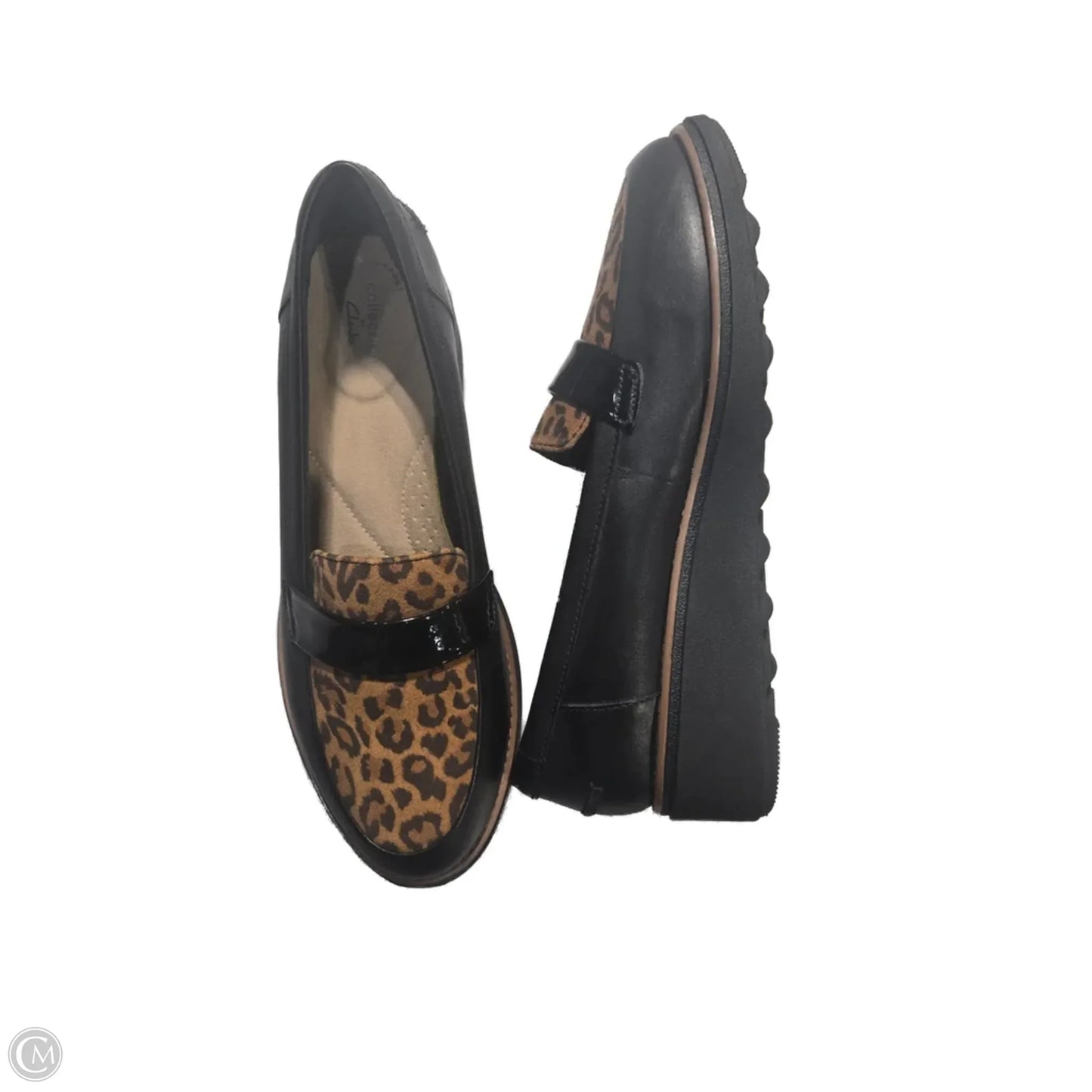 Shoes Flats By Clarks In Animal Print, Size: 10