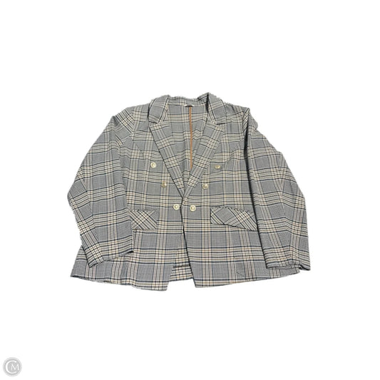 Blazer By Cato In Plaid Pattern, Size: 18