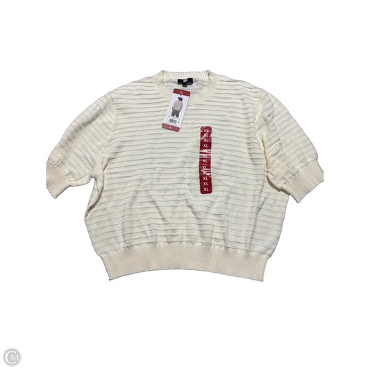 Top Short Sleeve By Cmc In Cream, Size: Xl