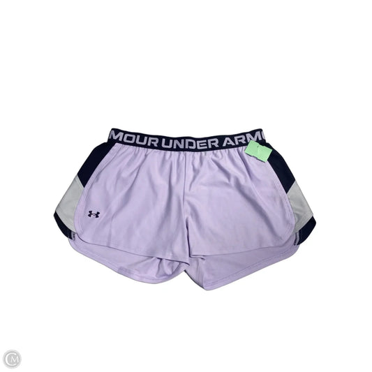 Athletic Shorts By Under Armour In Purple, Size: L