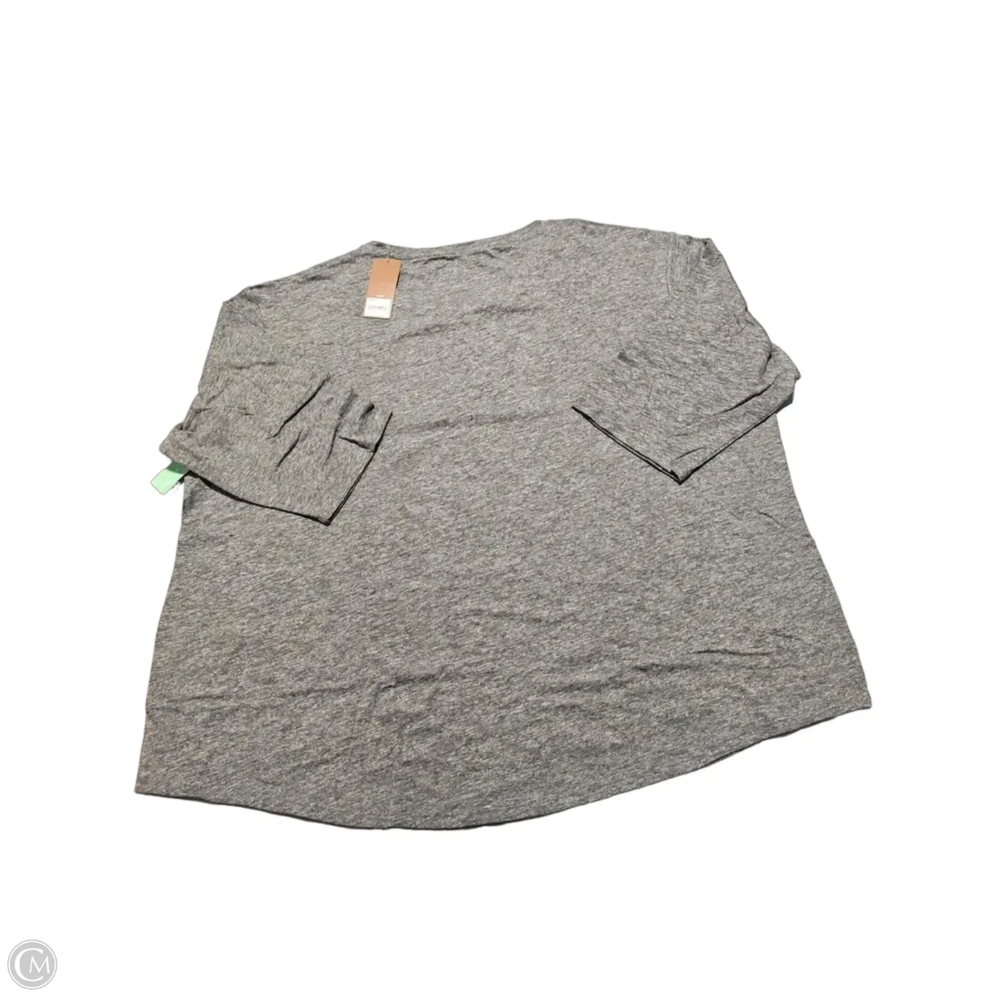 Top Short Sleeve By Sonoma In Grey, Size: 3x