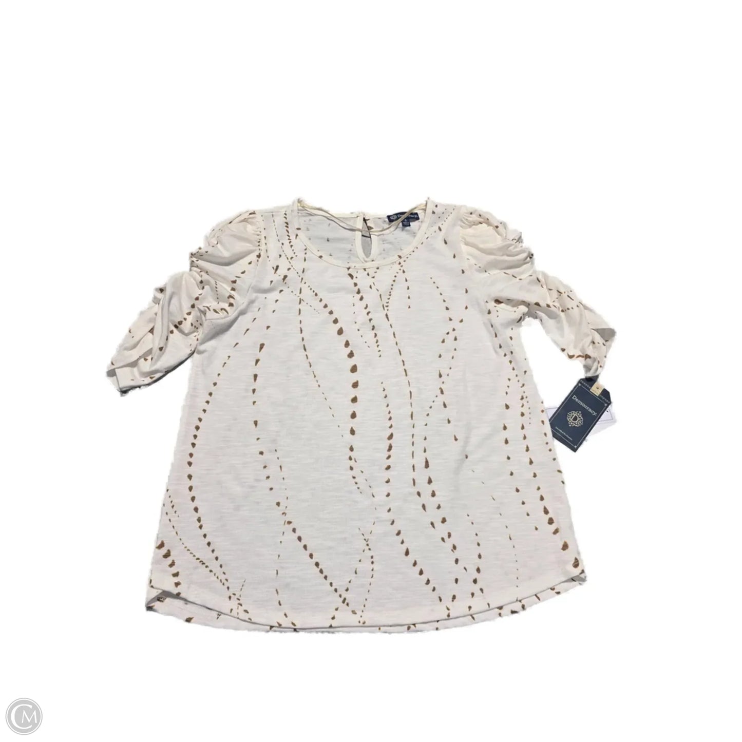 Top 3/4 Sleeve By Democracy In White, Size: S