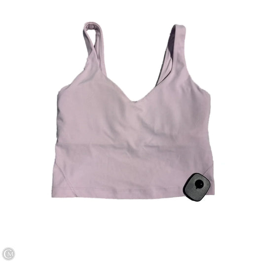 Athletic Tank Top By Lululemon In Pink, Size: 4