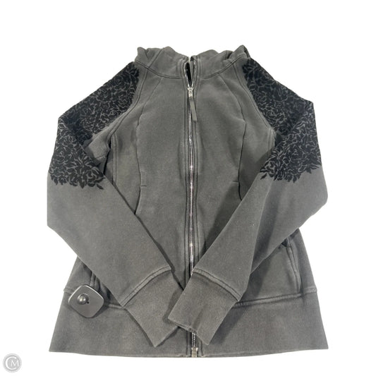 Athletic Jacket By Lululemon In Black, Size: 6