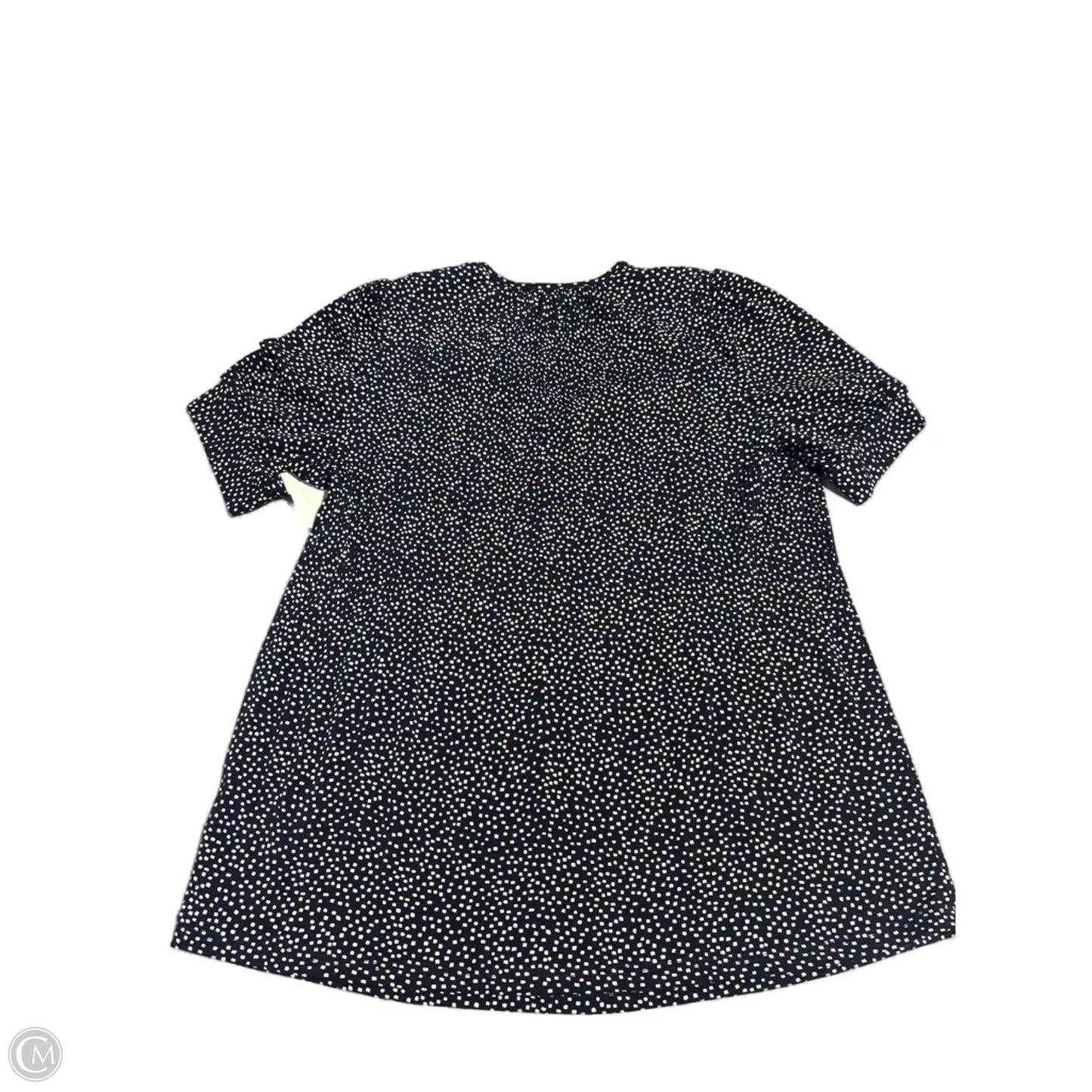 Top Short Sleeve By Adrianna Papell In Navy, Size: S