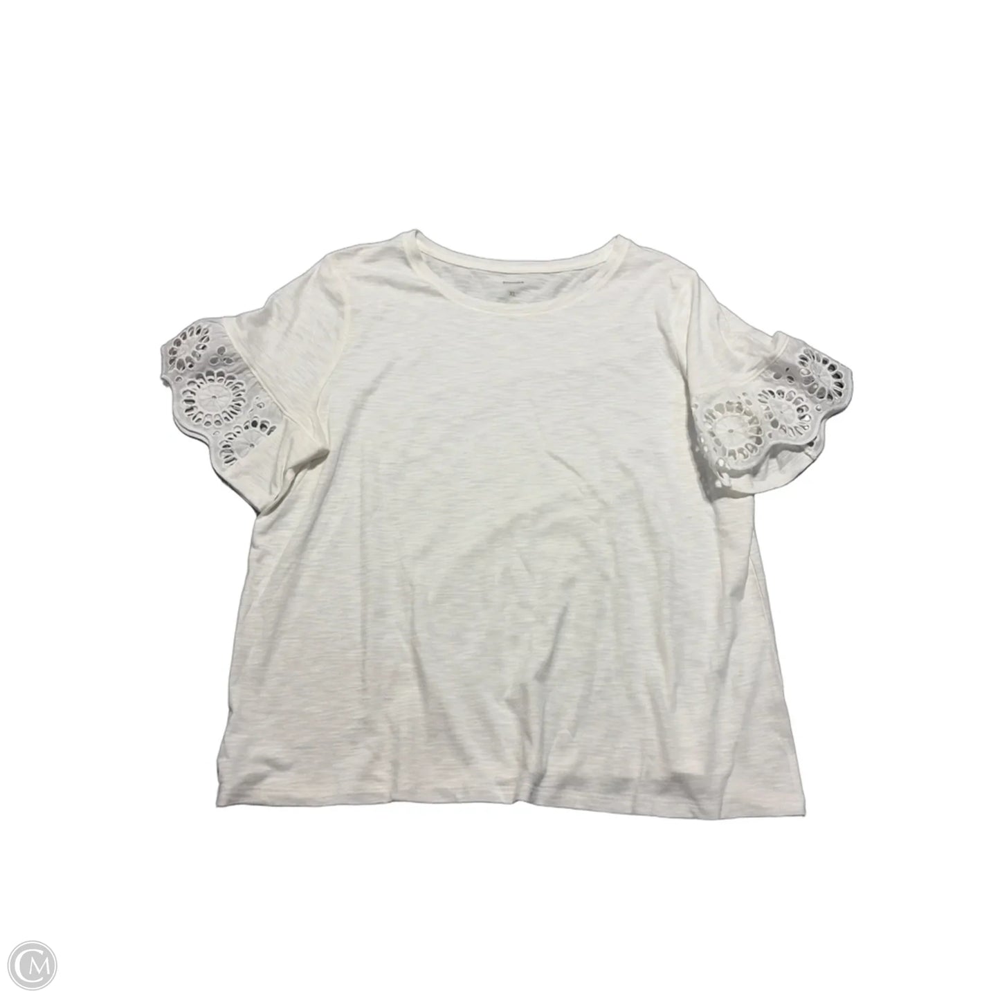 Top Short Sleeve By Sonoma In White, Size: Xl