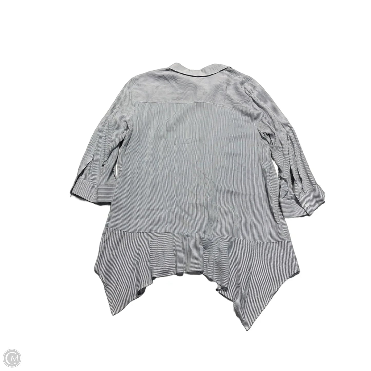 Top 3/4 Sleeve By Simply Vera In Striped Pattern, Size: L