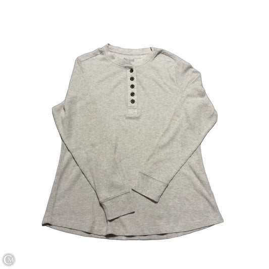 Top Long Sleeve By Natural Reflections In Cream, Size: Xl