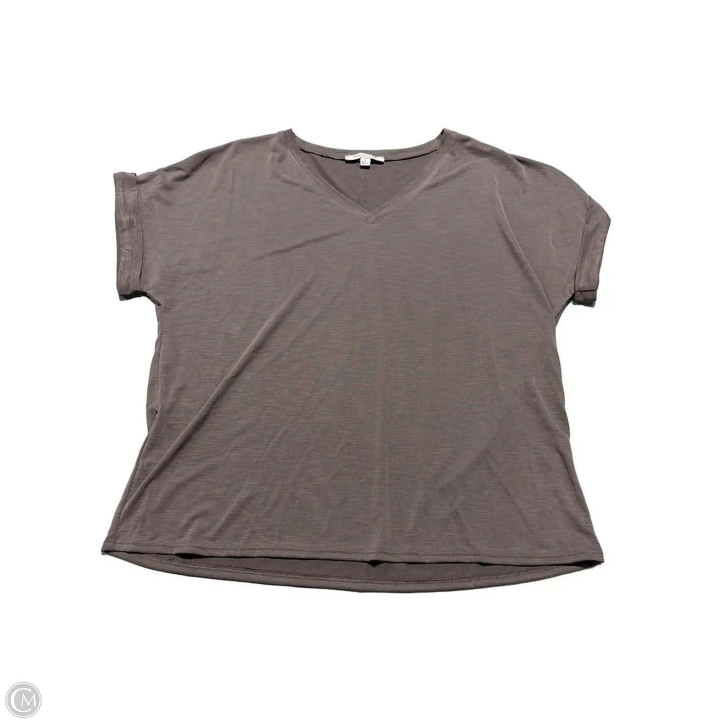 Top Short Sleeve By Green Envelope In Brown, Size: Xl
