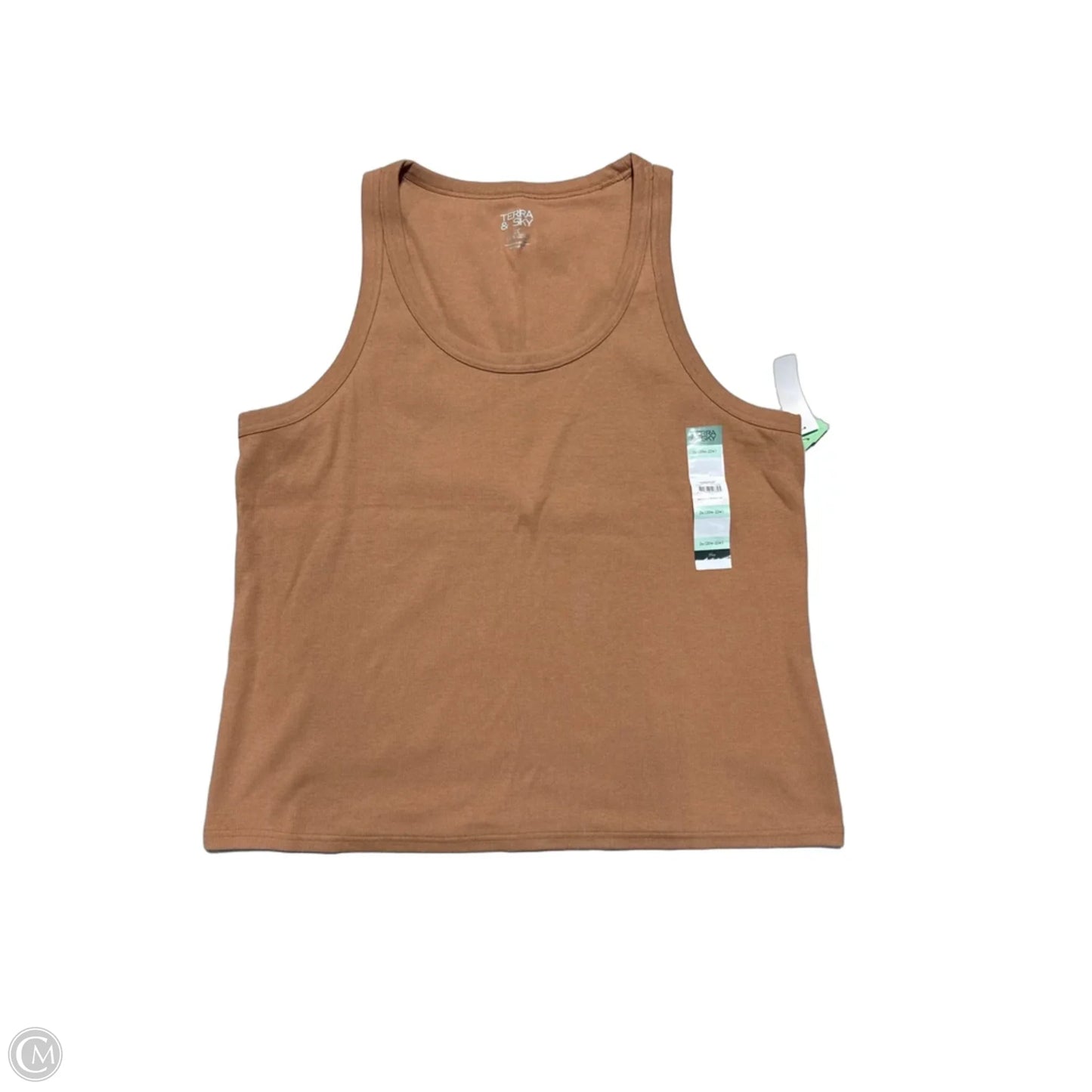 Tank Top By Terra & Sky In Brown, Size: 2x