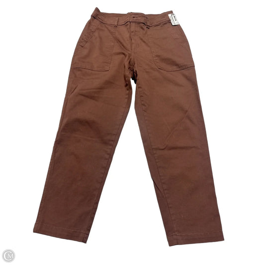 Jeans Straight By A New Day In Brown, Size: 10