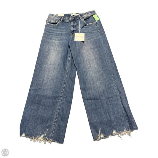 Jeans Wide Leg By Vervet In Blue Denim, Size: 12